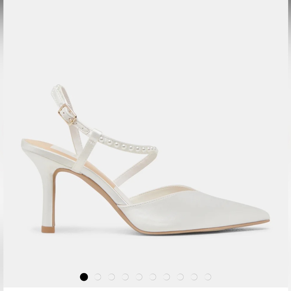 Dolce Vita Kamra Pearl Heels True White Satin m